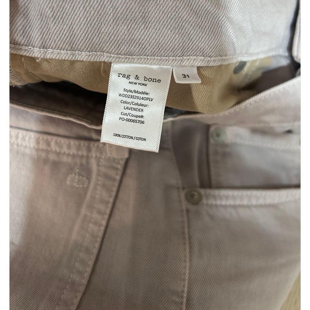 Rag & Bone Women’s Andi High-Rise Ankle Wide Leg Jeans in Lavender Size 31 - Picture 10 of 11